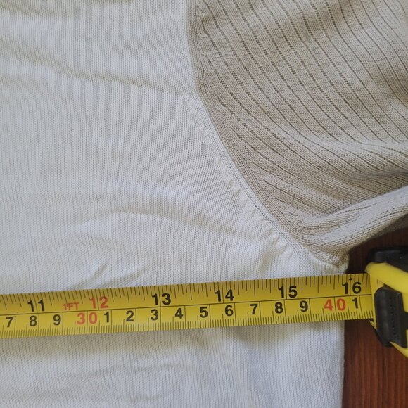 Derek Lam Tan White Tee, sz Small-Medium - Picture 8 of 10